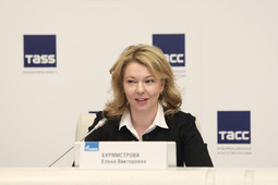 Заместитель Председателя Правления, генеральный директор ООО "Газпром экспорт" Елена Бурмистрова.