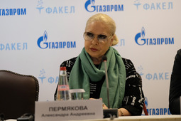 Председатель жюри фестиваля Александра Пермякова.